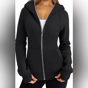 Trendy Queen Womens Zip Up Hoodies Fleece Jackets Oversized Sweatshirts Sweater